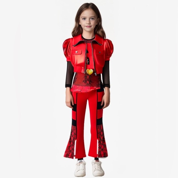 Descendents Princess Red Kids Costume - Picture 1 of 10
